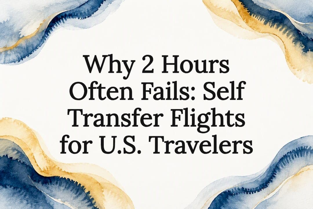 Why 2 Hours Often Fails: Self Transfer Flights for U.S. Travelers