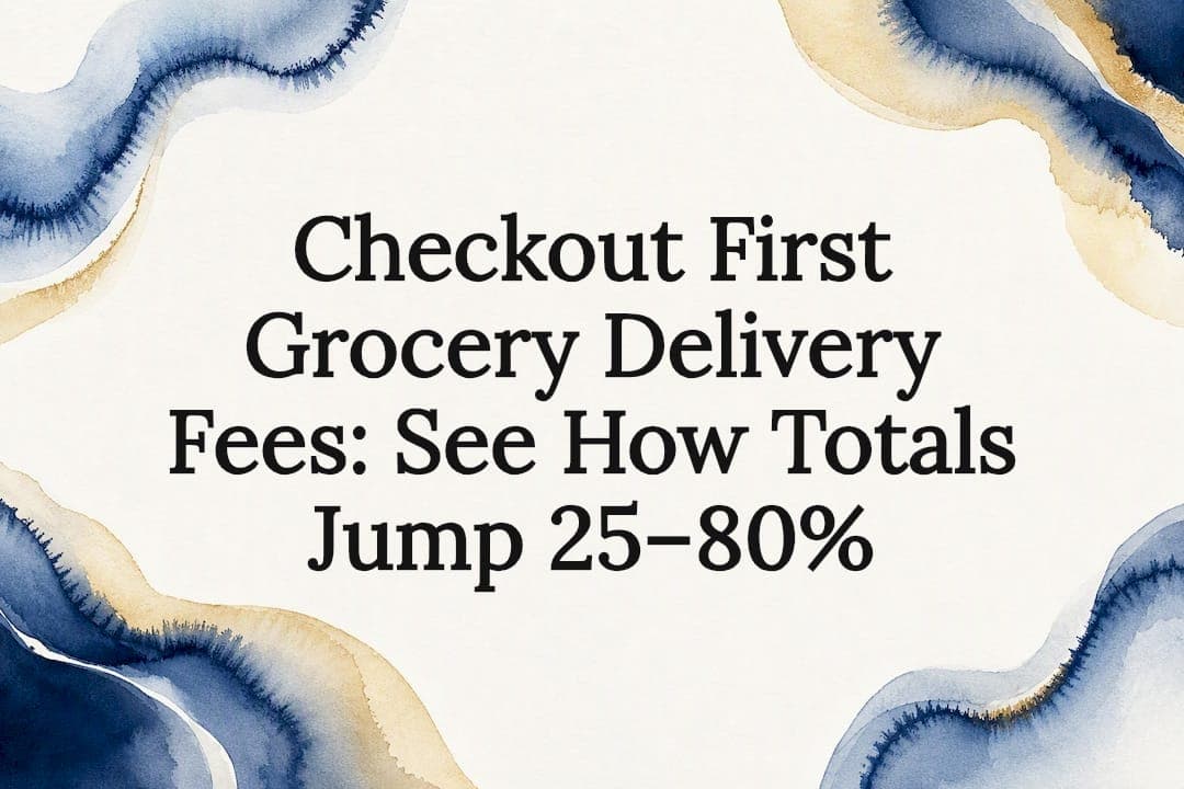 Checkout First Grocery Delivery Fees: See How Totals Jump 25–80%