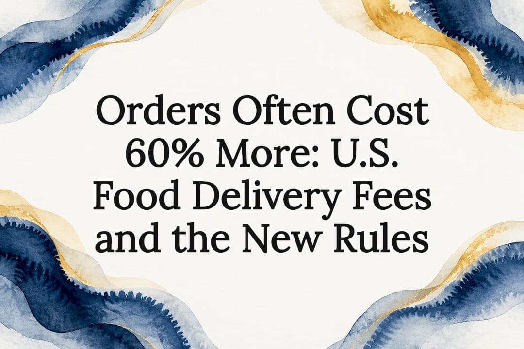 Orders Often Cost 60% More: U.S. Food Delivery Fees and the New Rules