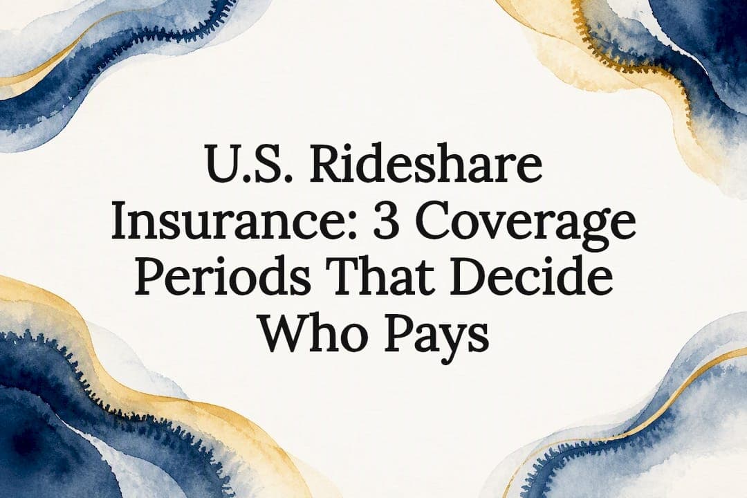 U.S. Rideshare Insurance: 3 Coverage Periods That Decide Who Pays